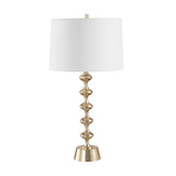 Tiered Antique Brass Table Lamp by Uttermost Meila, alternate view 3