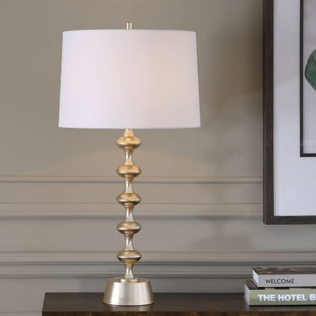 Tiered Antique Brass Table Lamp by Uttermost Meila, alternate view 2