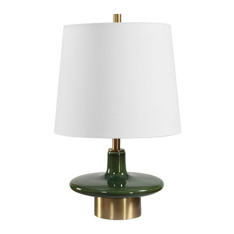 Green Ceramic Table Lamp by Uttermost Sieler, alternate view 3