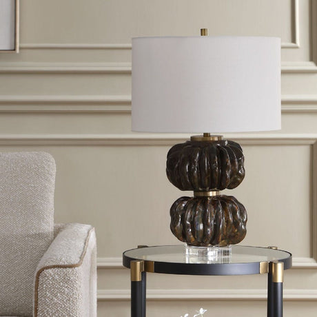 Stacked Fluted Ceramic Table Lamp by Uttermost Jaudon, alternate view 7