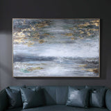 Modern European furniture - Handpainted Abstract Landscape Artwork - www.oroa.com