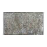 Modern European furniture - Silver Toned Woodland Artwork - www.oroa.com