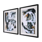 Modern European furniture - Framed Abstract Artwork Set (2) - www.oroa.com