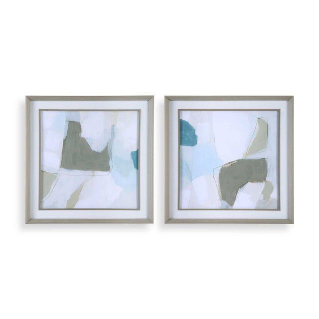Modern European furniture - Modern Abstract Artwork Set (2) - www.oroa.com