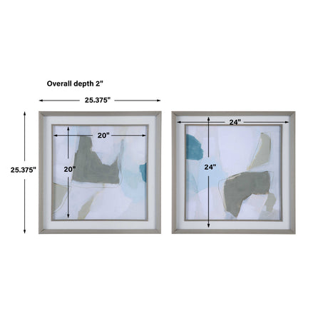 Modern European furniture - Modern Abstract Artwork Set (2) - www.oroa.com
