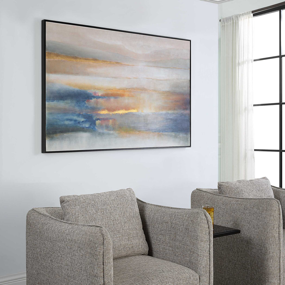 Modern European furniture - Abstract Sunset Artwork - www.oroa.com