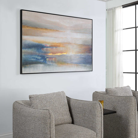 Modern European furniture - Abstract Sunset Artwork - www.oroa.com