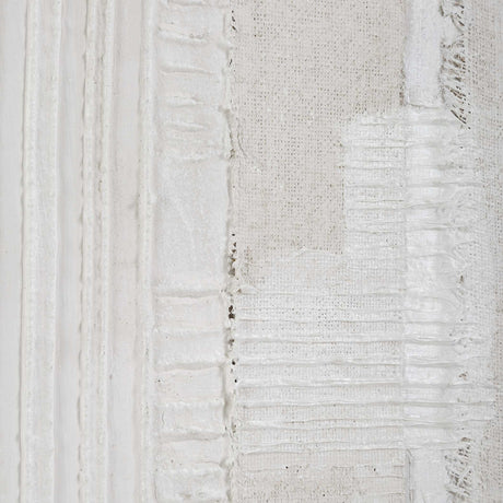Modern European furniture - Cream Textured Minimalist Artwork - www.oroa.com