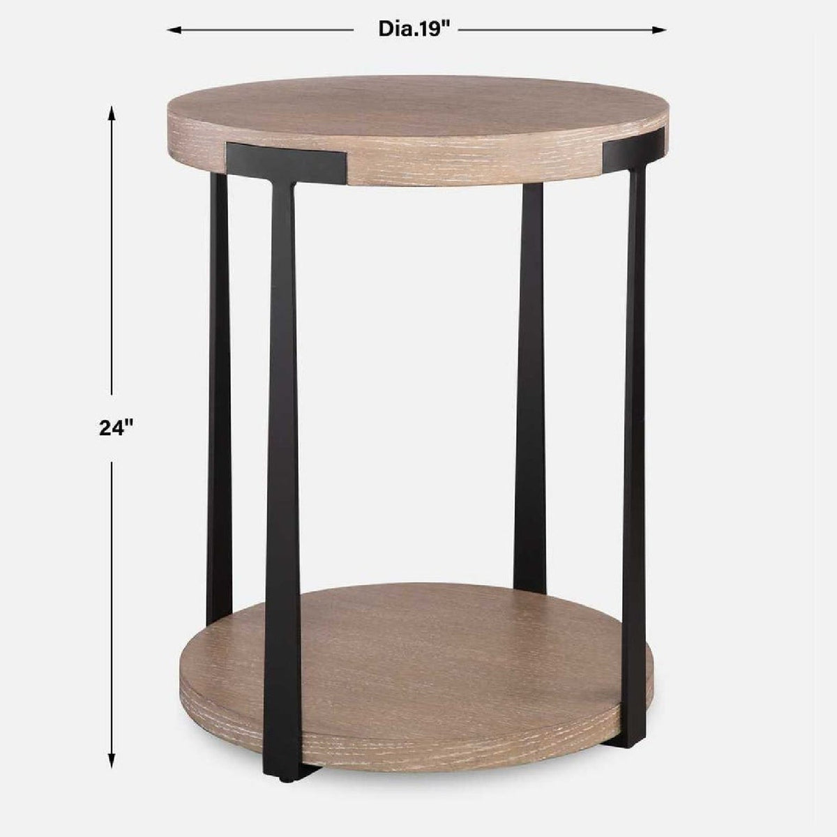 Modern European furniture - Round Two-Layer Side Table - www.oroa.com