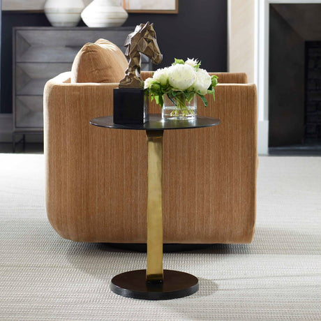 Black Cast Aluminum Accent Table by Uttermost Aperture, alternate view 3