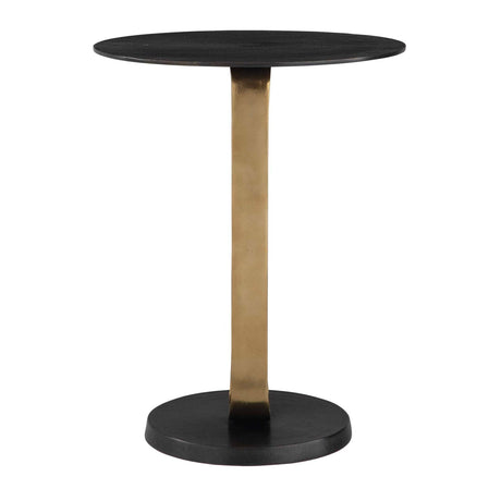 Black Cast Aluminum Accent Table by Uttermost Aperture, alternate view 4