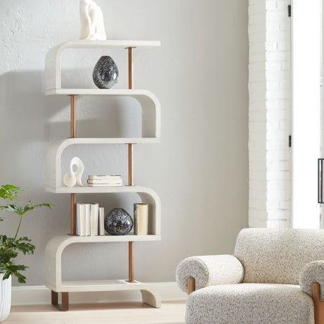 Modern European furniture - Mahogany Modern Bookcase - www.oroa.com