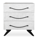 White Wooden 3-Drawer Chest by Uttermost Vivi
