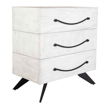 White Wooden 3-Drawer Chest by Uttermost Vivi, alternate view 3