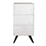 White Wooden 3-Drawer Chest by Uttermost Vivi, alternate view 6