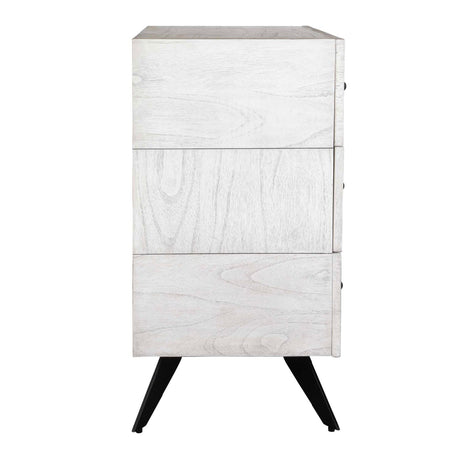 White Wooden 3-Drawer Chest by Uttermost Vivi, alternate view 6