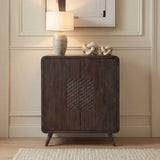 Weathered Mindi Wood 2-Door Cabinet by Uttermost Hausen, alternate view 2