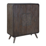 Weathered Mindi Wood 2-Door Cabinet by Uttermost Hausen, alternate view 3