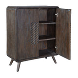 Weathered Mindi Wood 2-Door Cabinet by Uttermost Hausen, alternate view 4