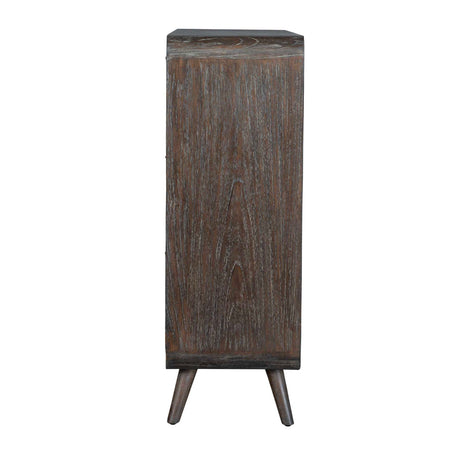 Weathered Mindi Wood 2-Door Cabinet by Uttermost Hausen, alternate view 6