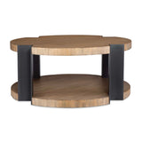 Round Natural Wood Coffee Table by Uttermost Loana