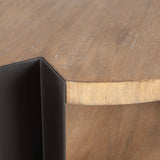Round Natural Wood Coffee Table by Uttermost Loana, alternate view 4