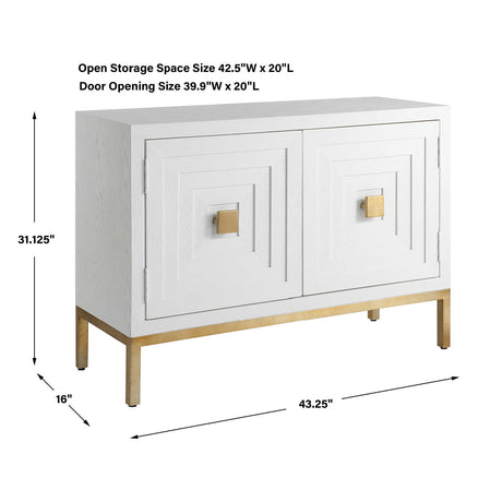 Modern European furniture - Fir Wood 2-Door Cabinet - www.oroa.com