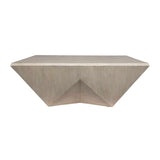 Faceted Mango Wood Coffee Table by Uttermost Collins