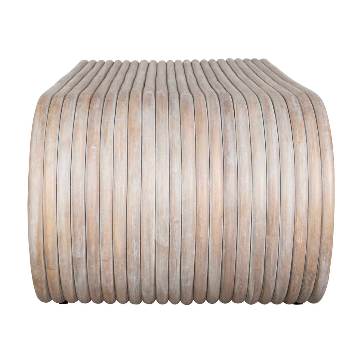 Modern European furniture - Whitewashed Rattan Coffee Table - www.oroa.com