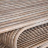 Modern European furniture - Whitewashed Rattan Coffee Table - www.oroa.com