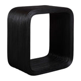 Black Rattan Modern Side Table by Uttermost Compton