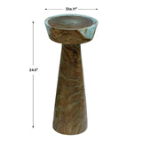 Blue-Green Wooden Drink Table by Uttermost Mano, alternate view 7