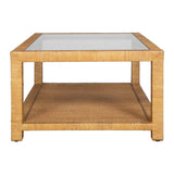 Modern European furniture - Natural Rattan Wrapped Coffee Table - www.oroa.com