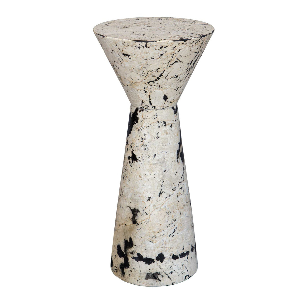 Limestone Hourglass Indoor/Outdoor Drink Table by Uttermost Lenora, alternate view 4