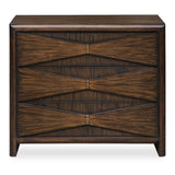 Acacia Wood 3-Drawer Chest by Uttermost Bowtie, alternate view 3