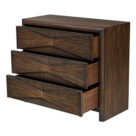 Acacia Wood 3-Drawer Chest by Uttermost Bowtie, alternate view 4