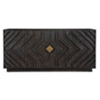 Oak Chevron 4-Door Cabinet by Uttermost Faulkner