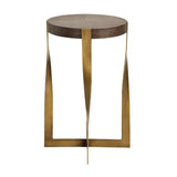 Twisted Brass Frame Accent Table by Uttermost Drew, alternate view 3