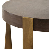 Twisted Brass Frame Accent Table by Uttermost Drew, alternate view 6