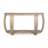 Modern European furniture - Mindi Wood Curved Console Table - www.oroa.com