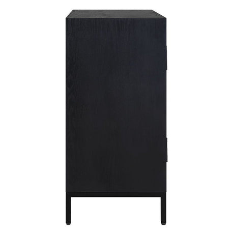 Black Circle Patterned 2-Door Cabinet by Uttermost Beswick, alternate view 4