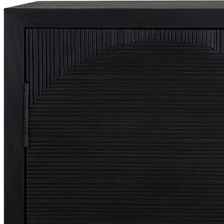 Black Circle Patterned 2-Door Cabinet by Uttermost Beswick, alternate view 7