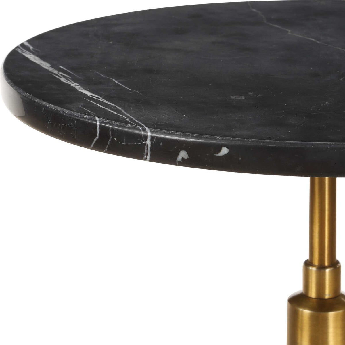 Modern European furniture - Black Marble Tripod Accent Table - www.oroa.com