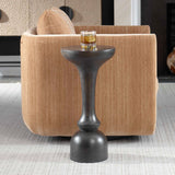 Modern European furniture - Black Mango Wood Accent Table - www.oroa.com