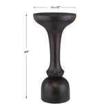 Modern European furniture - Black Mango Wood Accent Table - www.oroa.com