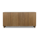 Fluted Wood 4-Door Cabinet by Uttermost Kellem