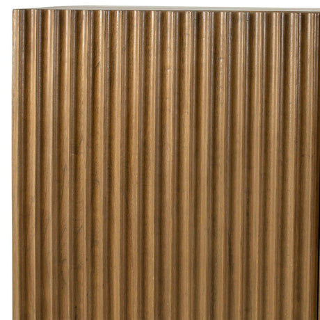 Fluted Wood 4-Door Cabinet by Uttermost Kellem, alternate view 8