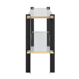 Modern European furniture - Iron Framed Glass Console Table - www.oroa.com