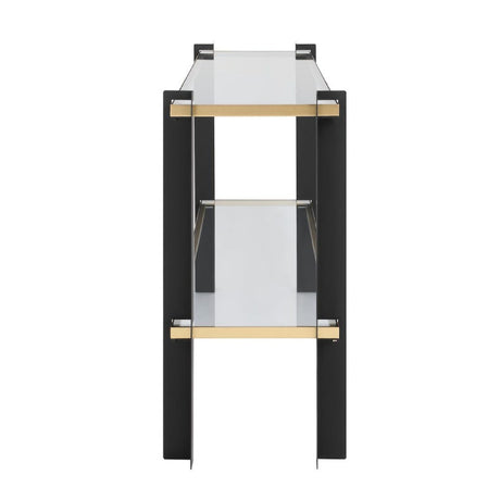 Modern European furniture - Iron Framed Glass Console Table - www.oroa.com