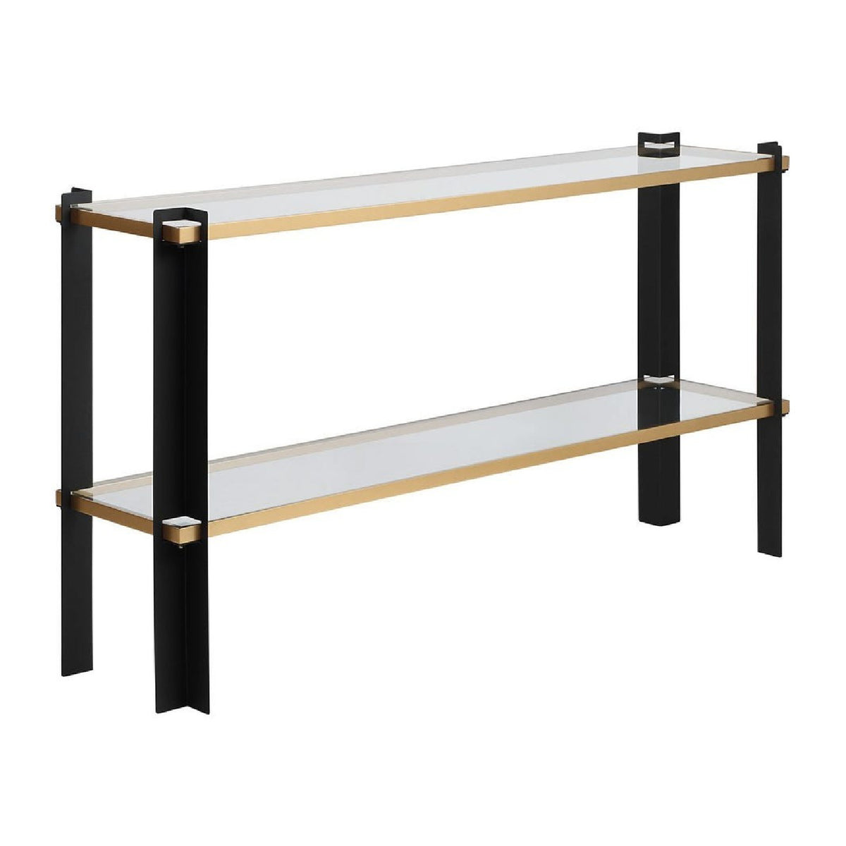 Modern European furniture - Iron Framed Glass Console Table - www.oroa.com